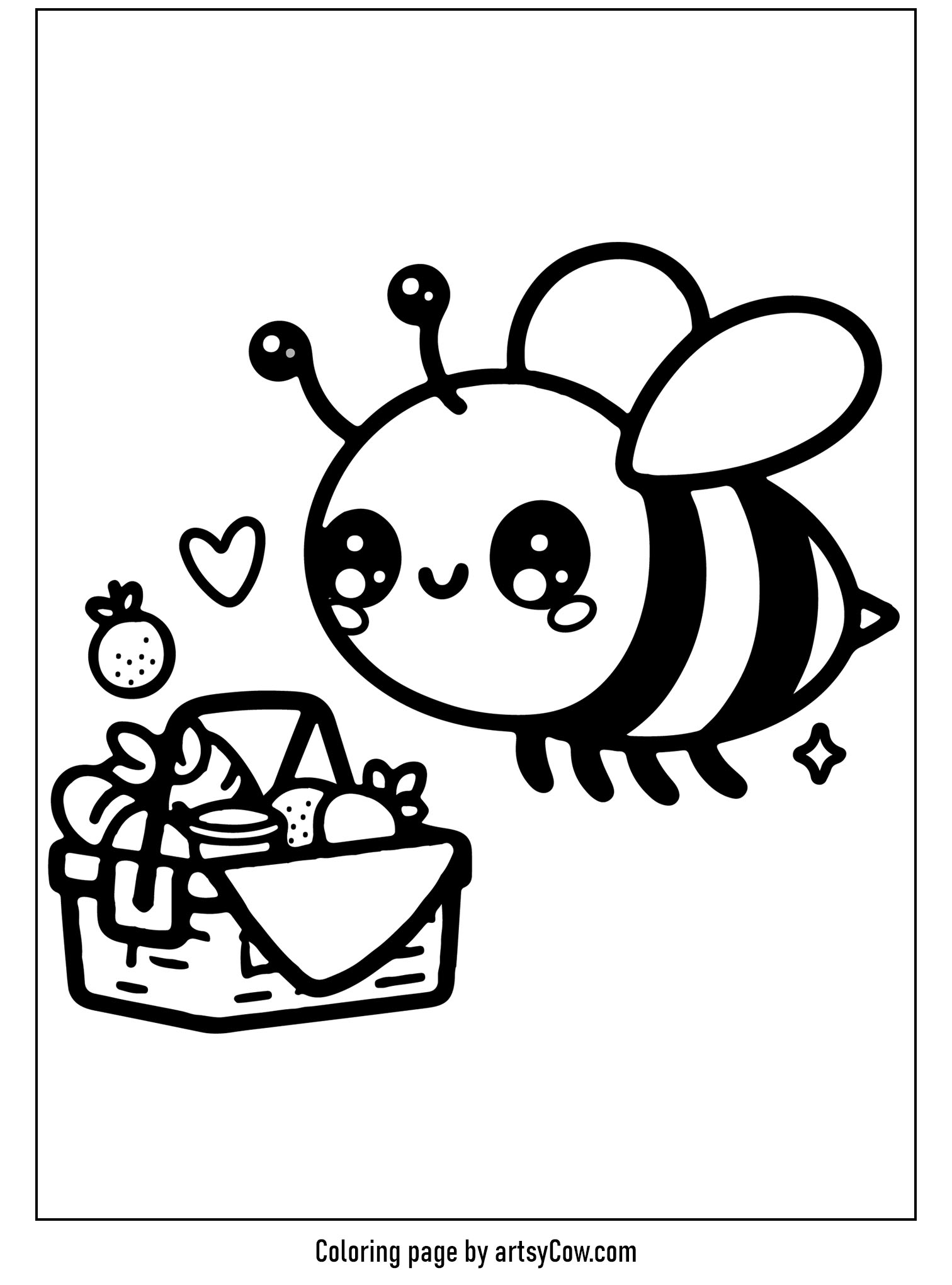 Bumblebee's Playful Picnic Time